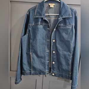 Travel Smith Jean Jacket Size Reg Petite M